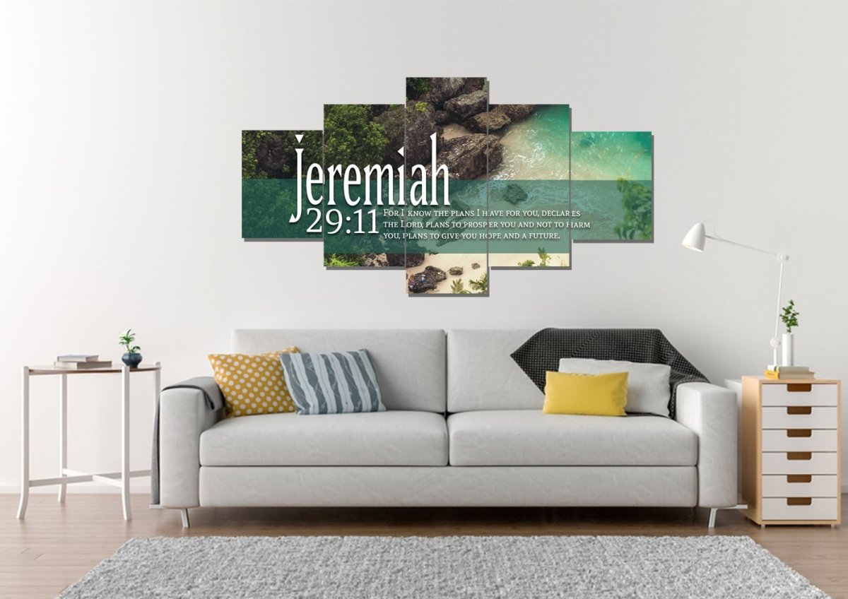 Jeremiah 2911 Niv Bible Verse Wall Art - Christian Canvas Wall Art