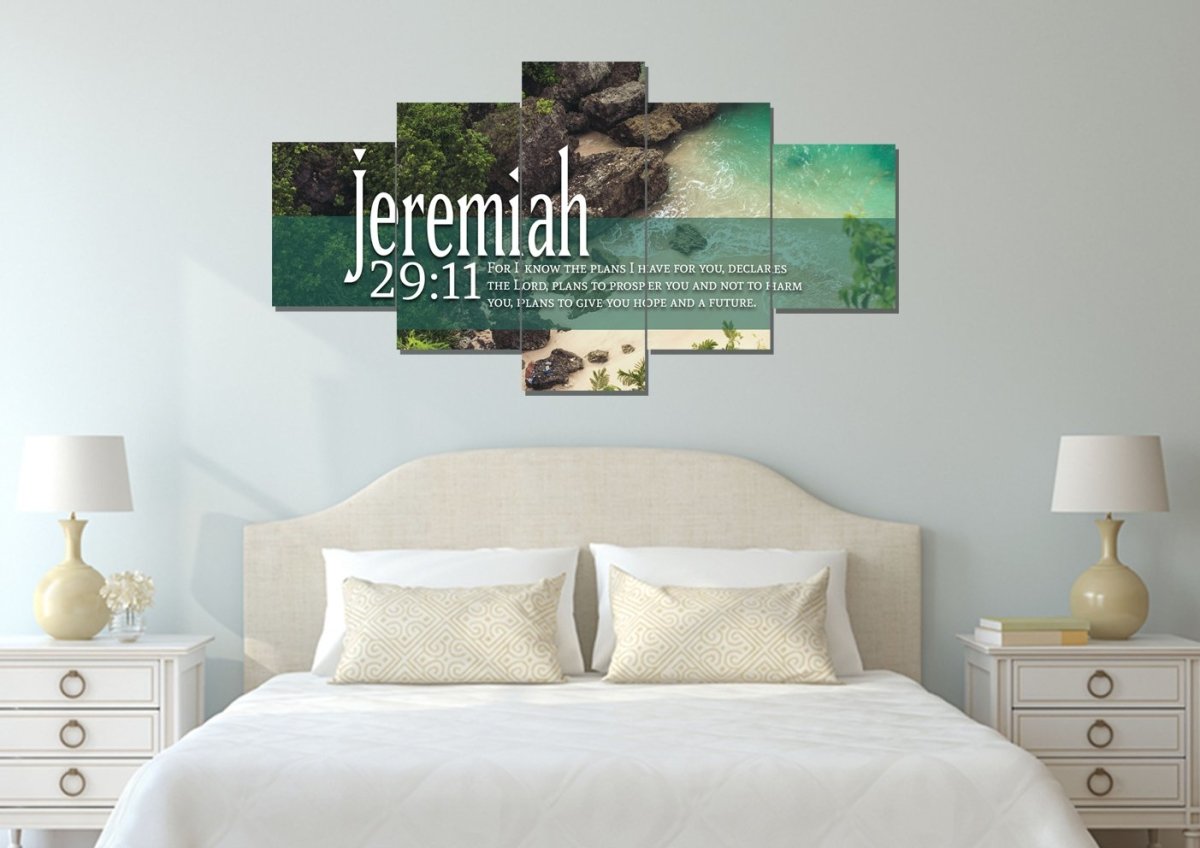 Jeremiah 2911 Niv Bible Verse Wall Art - Christian Canvas Wall Art