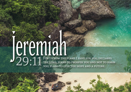 Jeremiah 2911 Niv Bible Verse Wall Art - Christian Canvas Wall Art