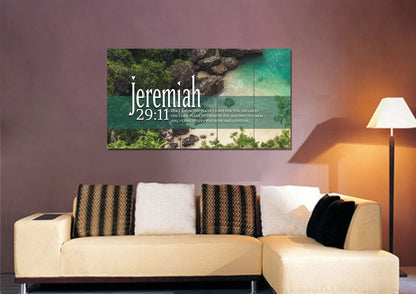 Jeremiah 2911 Niv Bible Verse Wall Art - Christian Canvas Wall Art