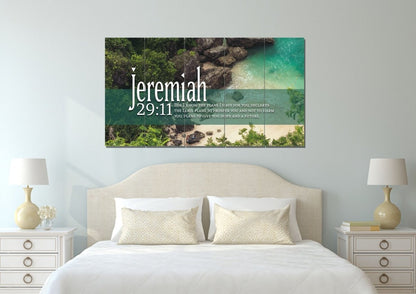 Jeremiah 2911 Niv Bible Verse Wall Art - Christian Canvas Wall Art