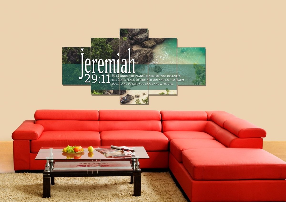 Jeremiah 2911 Niv Bible Verse Wall Art - Christian Canvas Wall Art