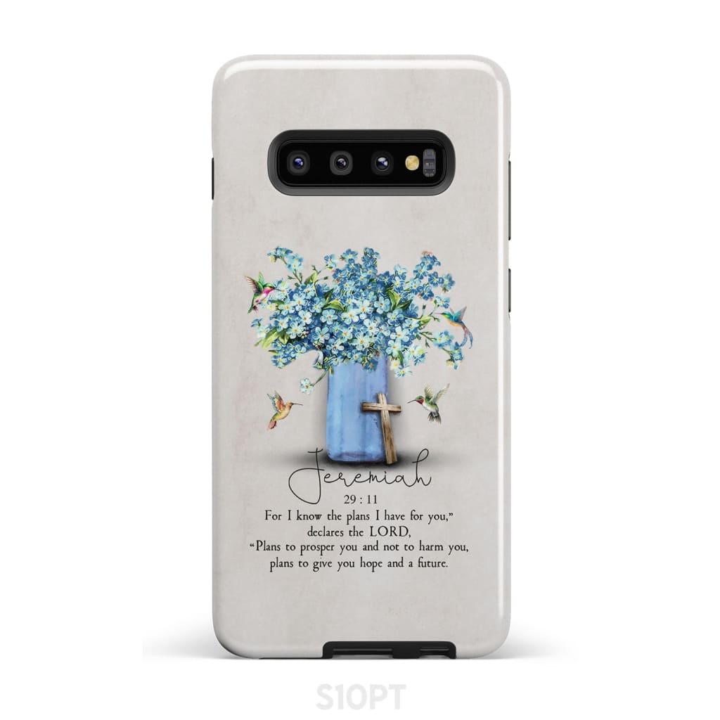 Jeremiah 2911 Niv Hummingbird Flowers Phone Case - Bible Verse Phone Cases- Iphone Samsung Cases Christian
