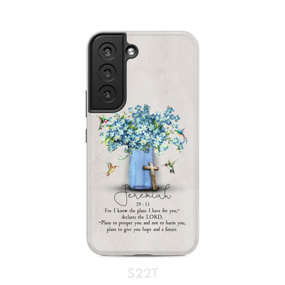 Jeremiah 2911 Niv Hummingbird Flowers Phone Case - Bible Verse Phone Cases- Iphone Samsung Cases Christian
