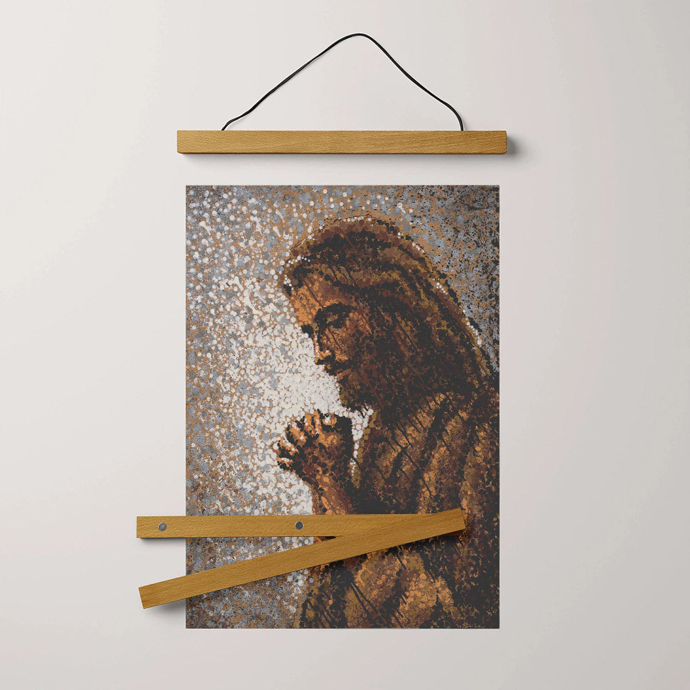 Jesus_4075 Hanging Canvas Wall Art - Jesus Picture - Jesus Portrait Canvas - Religious Canvas