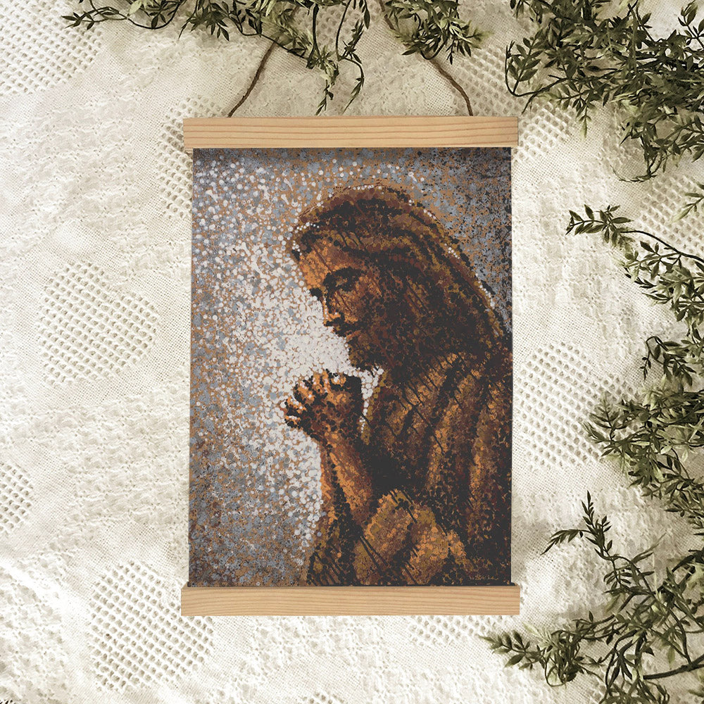 Jesus_4075 Hanging Canvas Wall Art - Jesus Picture - Jesus Portrait Canvas - Religious Canvas