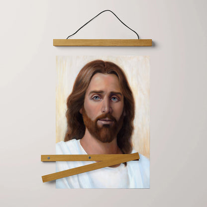 Jesus_9910 Hanging Canvas Wall Art - Jesus Picture - Jesus Portrait Canvas - Religious Canvas