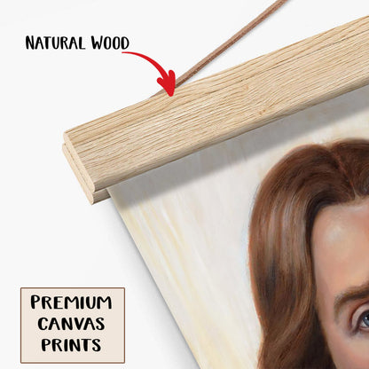 Jesus_9910 Hanging Canvas Wall Art - Jesus Picture - Jesus Portrait Canvas - Religious Canvas