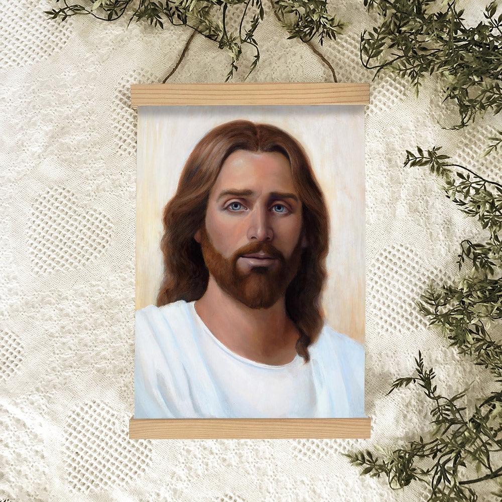 Jesus_9910 Hanging Canvas Wall Art - Jesus Picture - Jesus Portrait Canvas - Religious Canvas