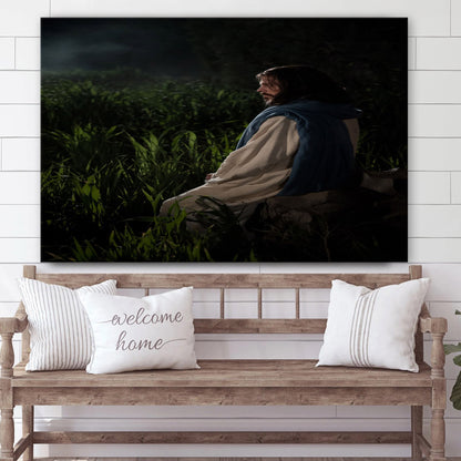 Jesus Agony In The Garden Gethsemane Canvas Pictures - Jesus Canvas Wall Art - Christian Canvas Paintings