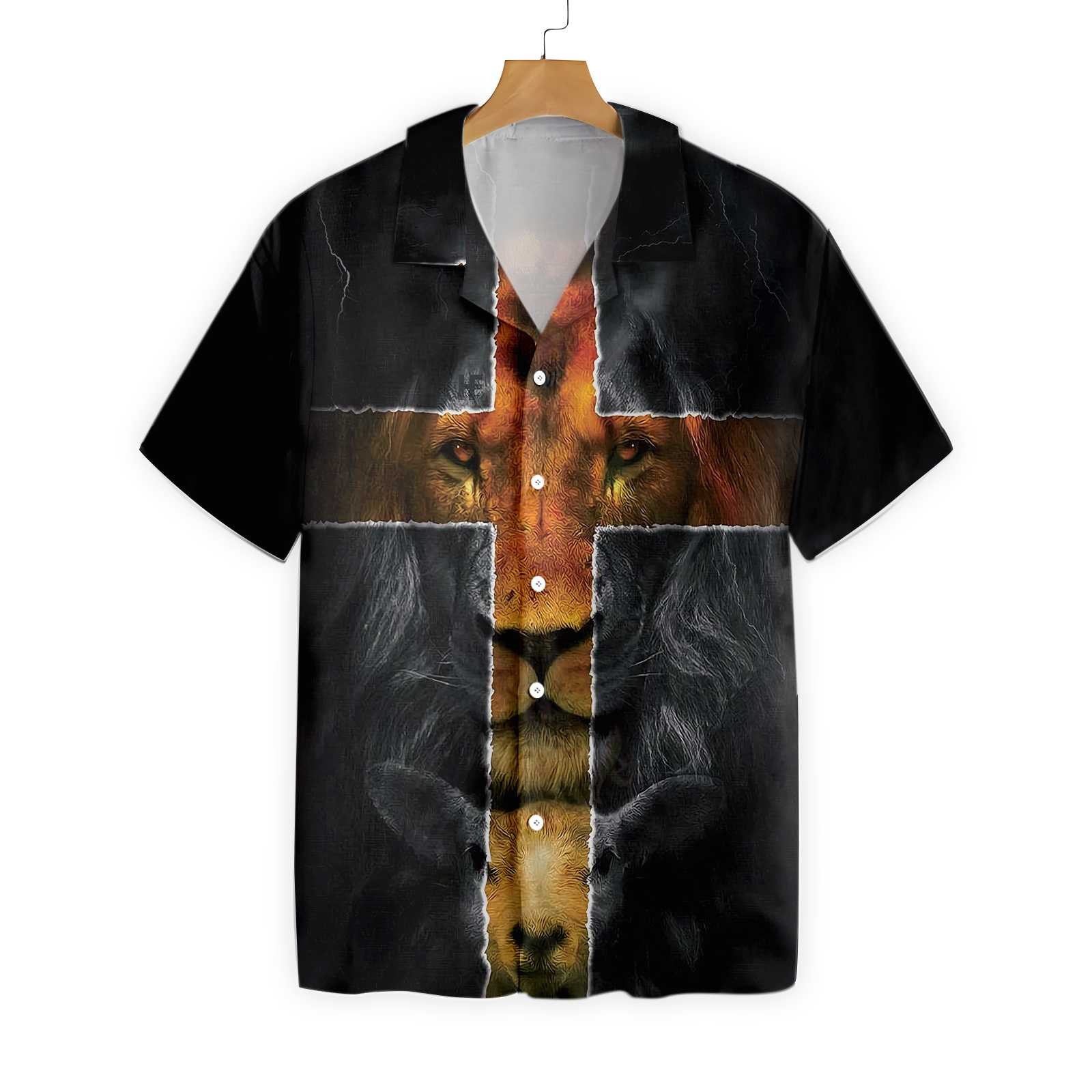 Jesus Amazing Lion And Lamb Hawaiian Shirt - Christian Hawaiian Shirts For Men & Women