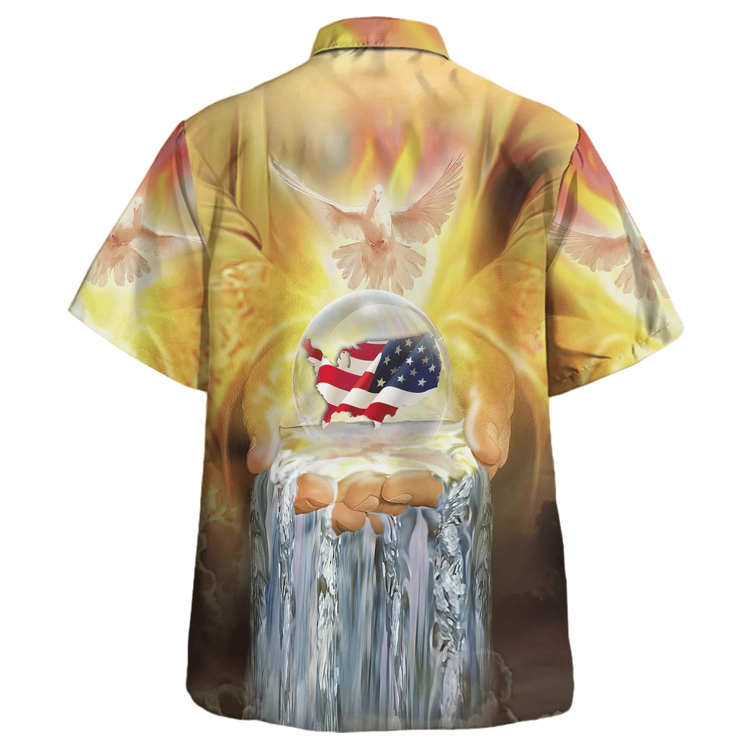 Jesus America One Nation Under God Hawaiian Shirt - Christian Hawaiian Shirt - Religious Hawaiian Shirts