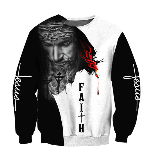 Jesus American Faith Jesus - Christian Sweatshirt For Women & Men