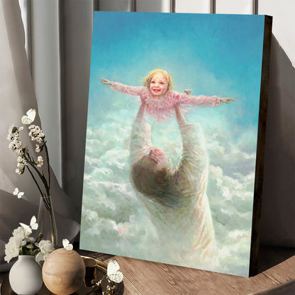 Jesus And A Child Picture - Arms Of Faith Canvas Wall Art - Christian Wall Decor