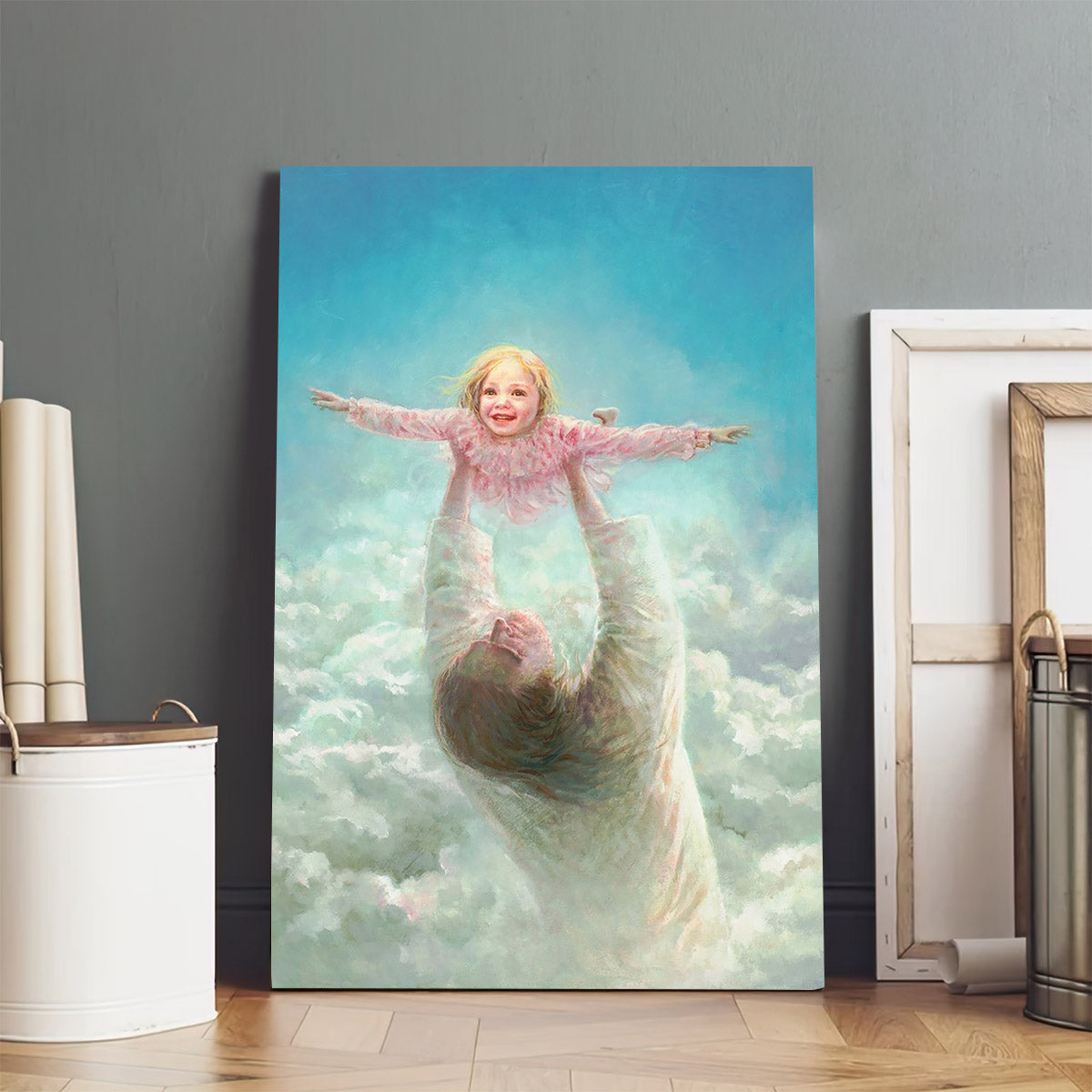 Jesus And A Child Picture - Arms Of Faith Canvas Wall Art - Christian Wall Decor