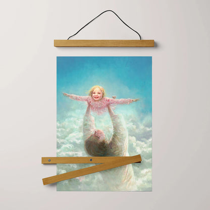 Jesus And A Child Picture - Arms Of Faith Hanging Canvas Wall Art - Christian Wall Decor - Religious Canvas