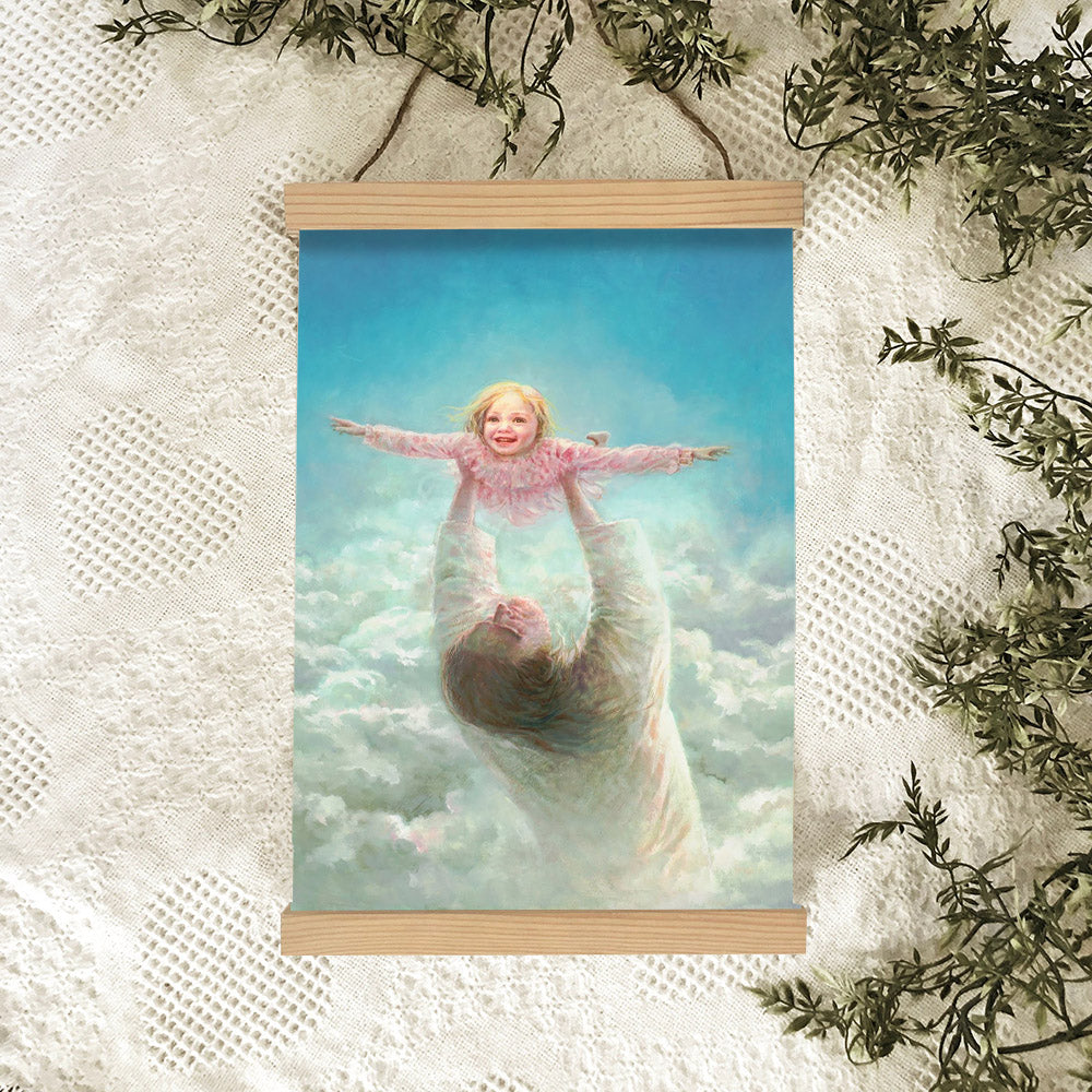 Jesus And A Child Picture - Arms Of Faith Hanging Canvas Wall Art - Christian Wall Decor - Religious Canvas