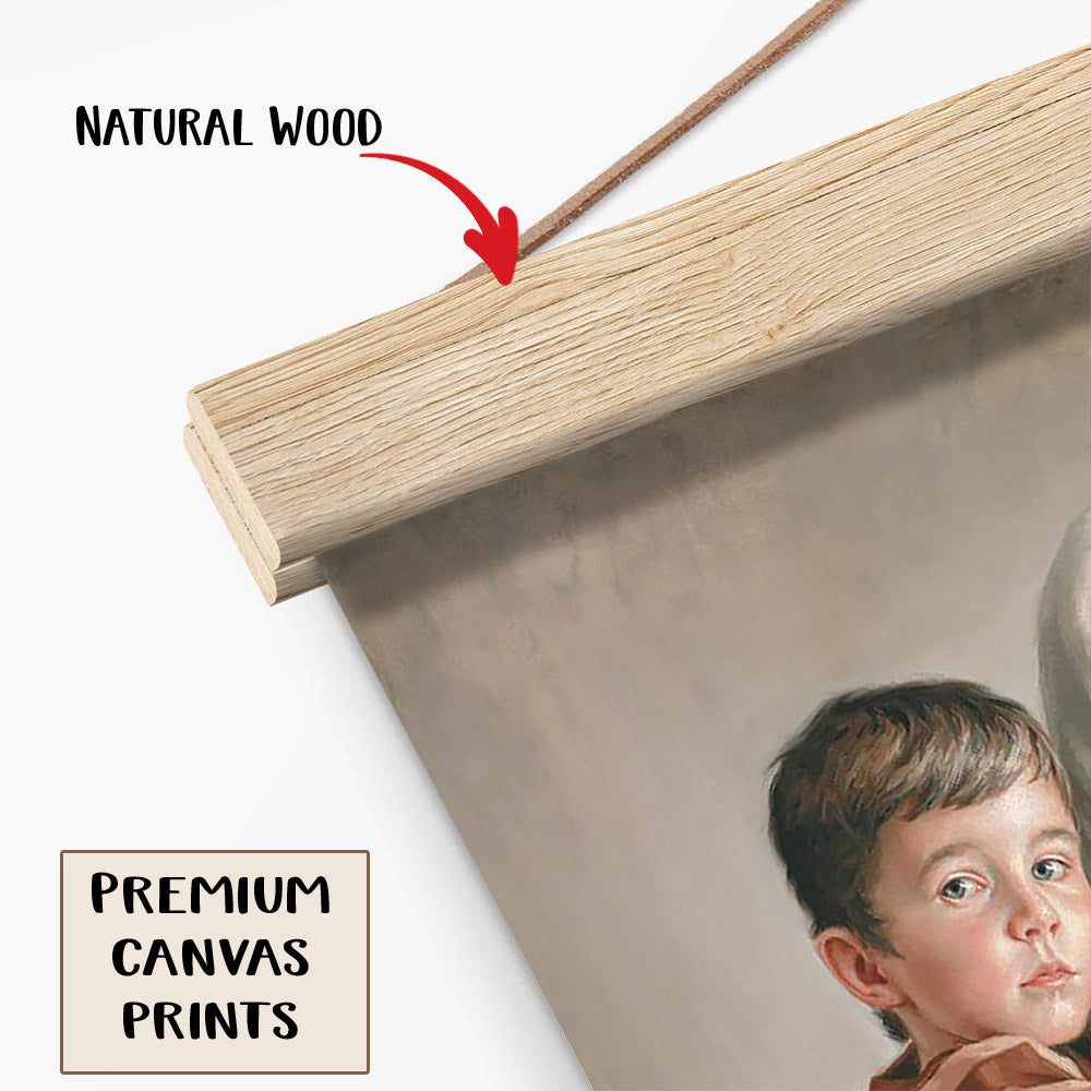 Jesus And A Child Picture - Carrying Us Home Hanging Canvas Wall Art - Christian Wall Decor - Religious Canvas