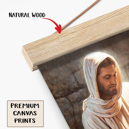 Jesus And A Child Picture - Come And See Hanging Canvas Wall Art - Christian Wall Decor - Religious Canvas