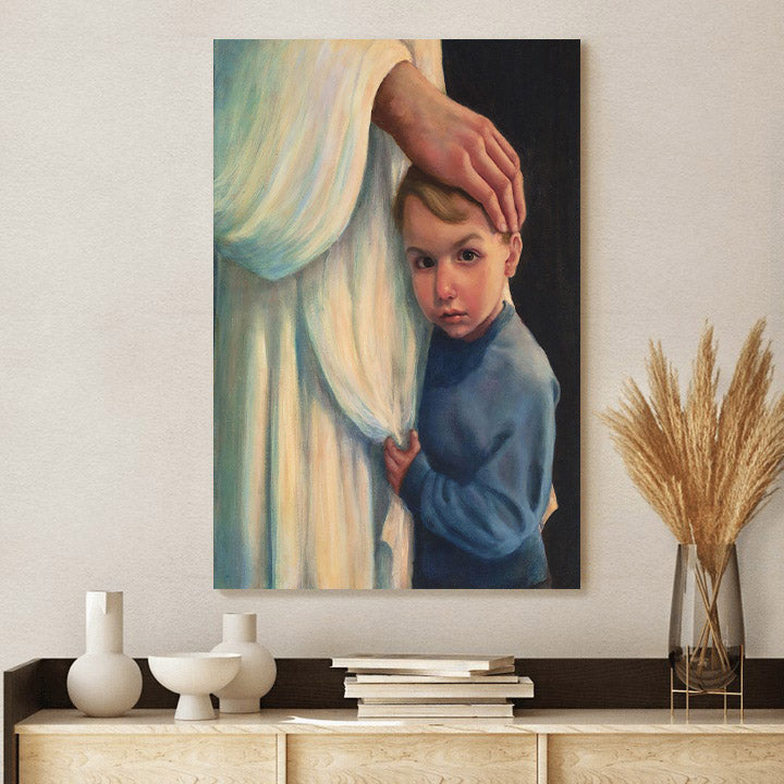 Jesus And A Child Picture - Fear Not Canvas Wall Art - Christian Wall Decor