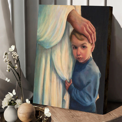 Jesus And A Child Picture - Fear Not Canvas Wall Art - Christian Wall Decor