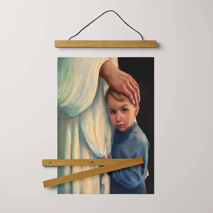 Jesus And A Child Picture - Fear Not Hanging Canvas Wall Art - Christian Wall Decor - Religious Canvas