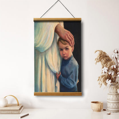 Jesus And A Child Picture - Fear Not Hanging Canvas Wall Art - Christian Wall Decor - Religious Canvas