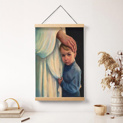 Jesus And A Child Picture - Fear Not Hanging Canvas Wall Art - Christian Wall Decor - Religious Canvas
