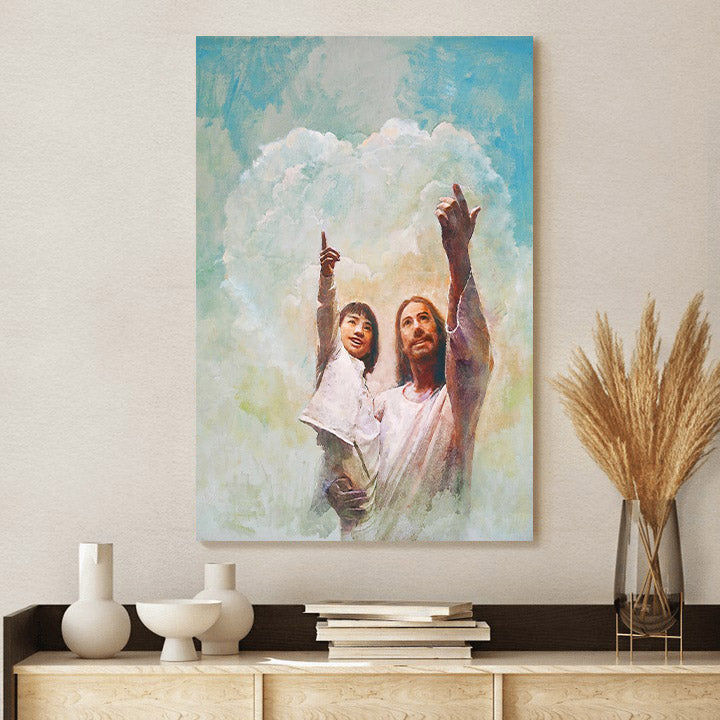 Jesus And A Child Picture - God Is Love Canvas Wall Art - Christian Wall Decor