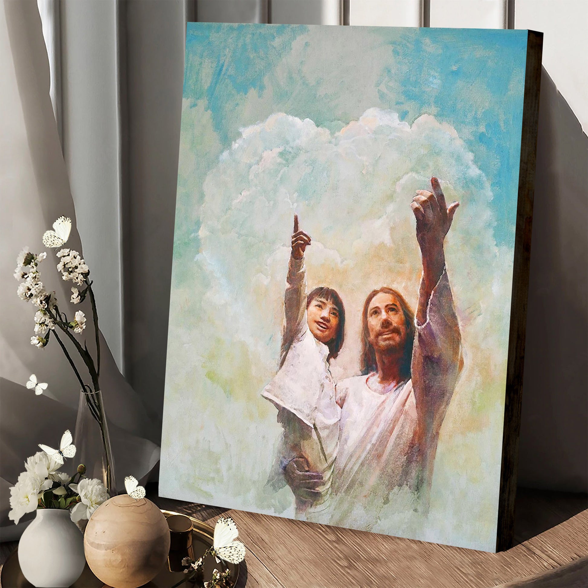 Jesus And A Child Picture - God Is Love Canvas Wall Art - Christian Wall Decor