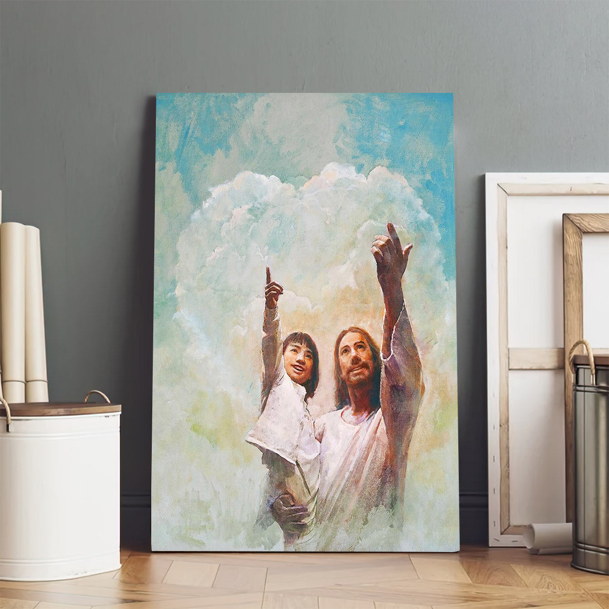 Jesus And A Child Picture - God Is Love Canvas Wall Art - Christian Wall Decor