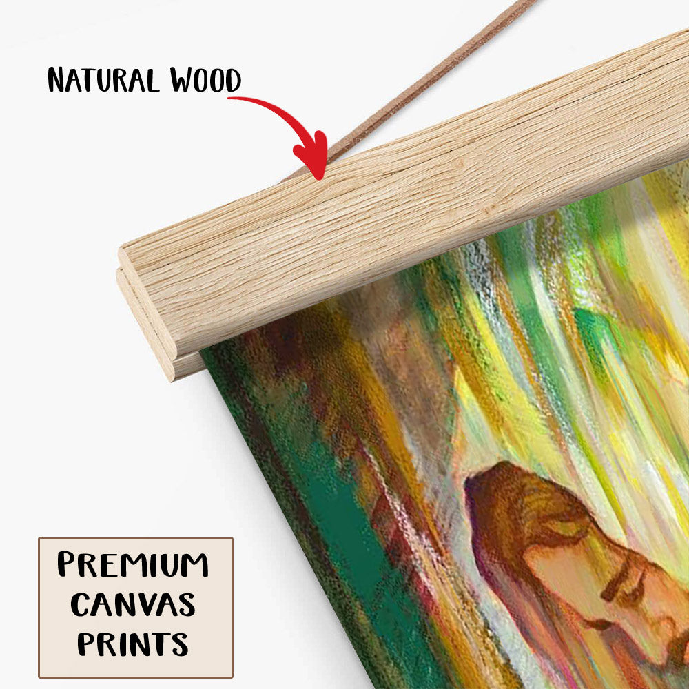 Jesus And A Child Picture - He Hears Me Hanging Canvas Wall Art - Christian Wall Decor - Religious Canvas