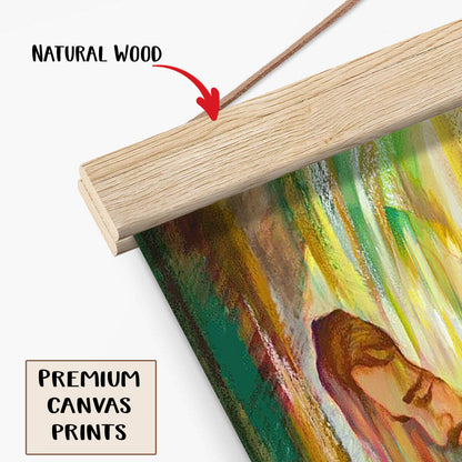 Jesus And A Child Picture - He Hears Me Hanging Canvas Wall Art - Christian Wall Decor - Religious Canvas