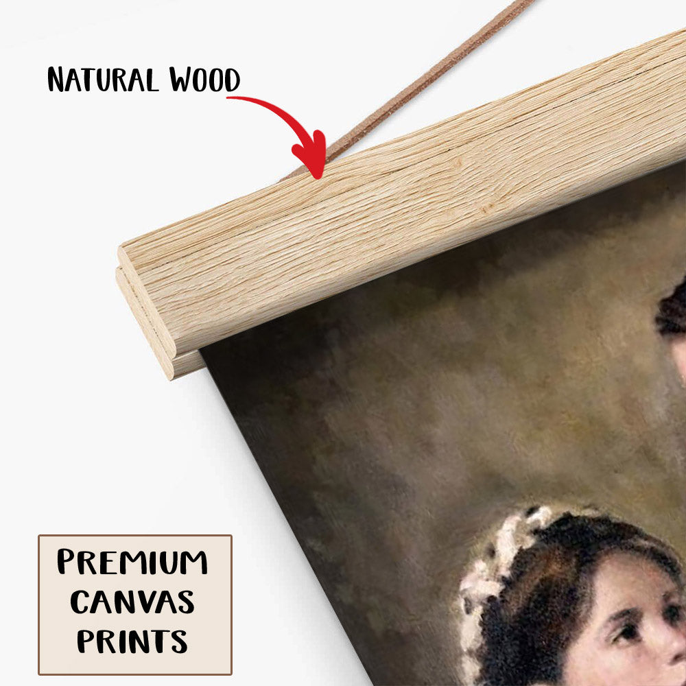 Jesus And A Child Picture - In His Hands Hanging Canvas Wall Art - Christian Wall Decor - Religious Canvas