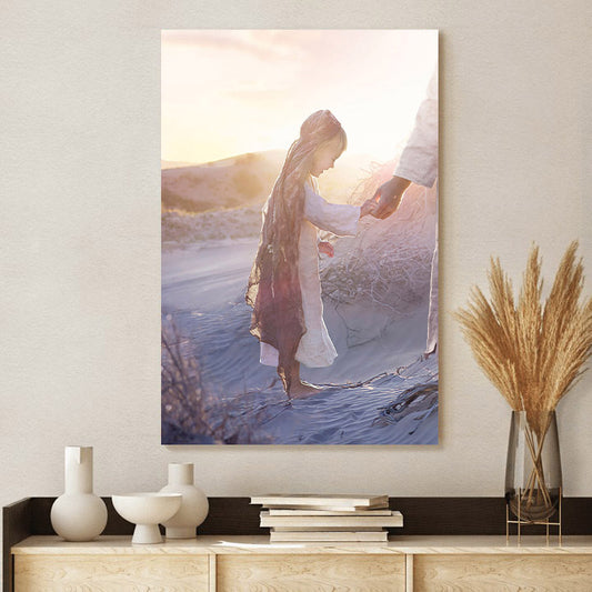 Jesus And A Child Picture - Joy Canvas Wall Art - Christian Wall Decor