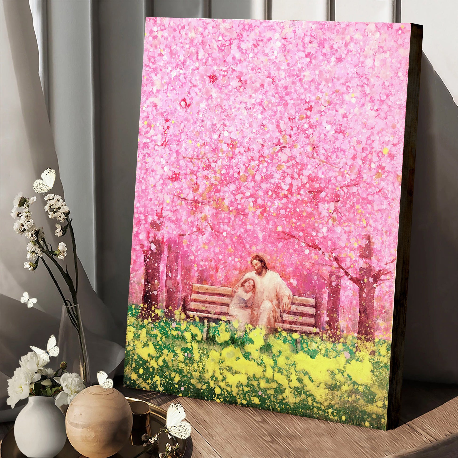 Jesus And A Child Picture - My Savior, My Friend Canvas Wall Art - Christian Wall Decor