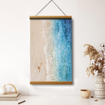 Jesus And A Child Picture - Rising Higher Hanging Canvas Wall Art - Christian Wall Decor - Religious Canvas