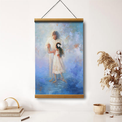 Jesus And A Child Picture - The Dance Hanging Canvas Wall Art - Christian Wall Decor - Religious Canvas