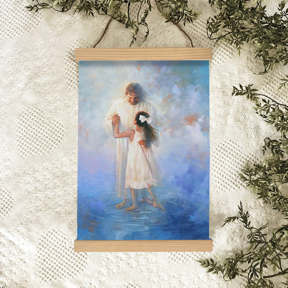 Jesus And A Child Picture - The Dance Hanging Canvas Wall Art - Christian Wall Decor - Religious Canvas