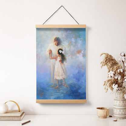 Jesus And A Child Picture - The Dance Hanging Canvas Wall Art - Christian Wall Decor - Religious Canvas