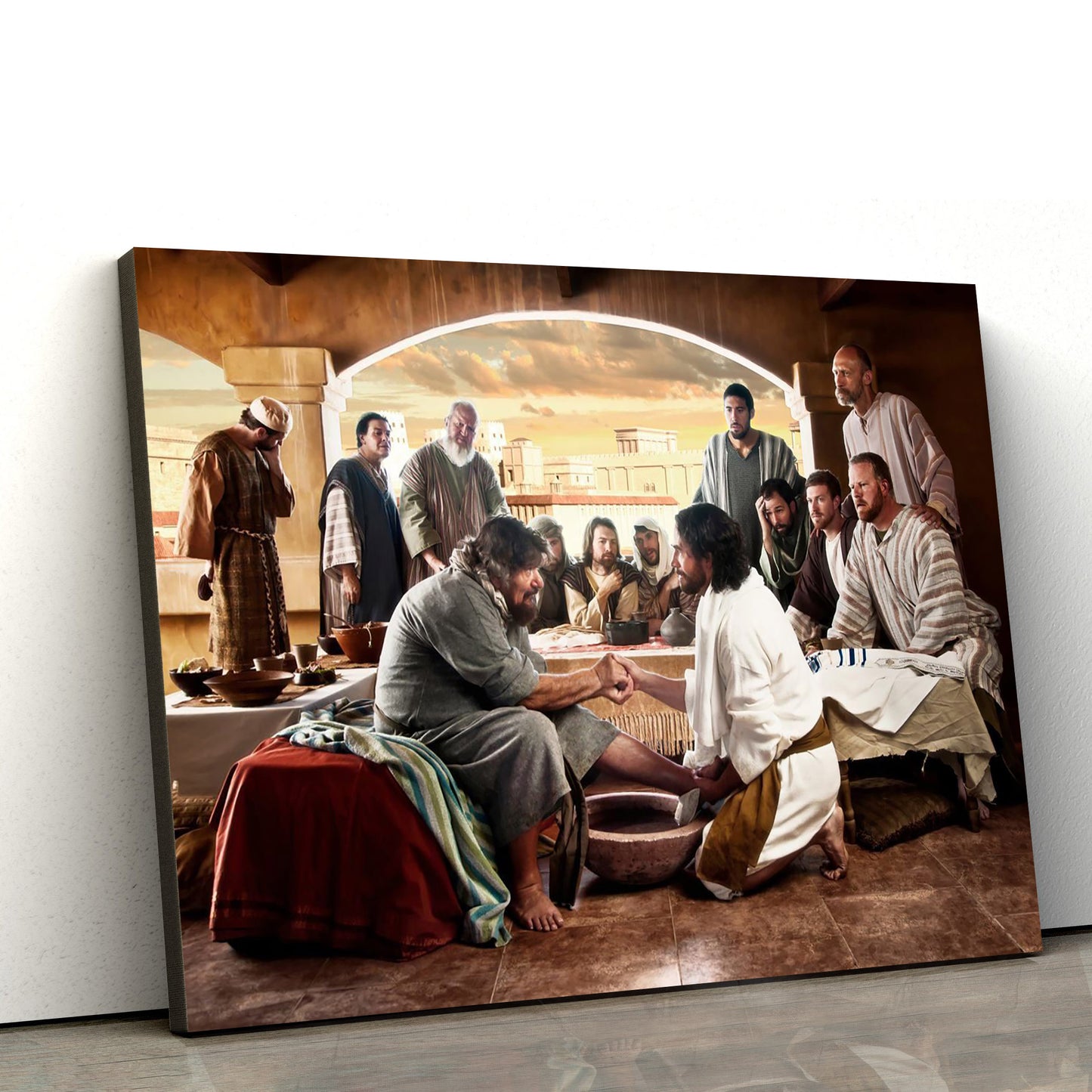 Jesus And Apostles - Jesus Canvas Wall Art - Christian Wall Art