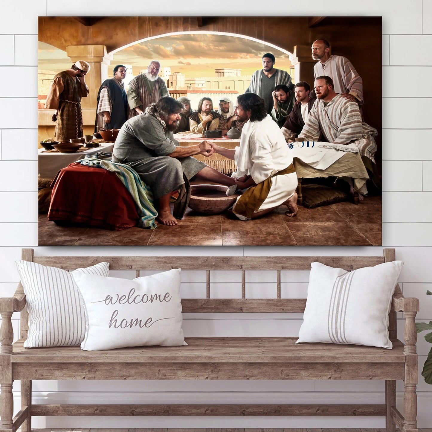 Jesus And Apostles - Jesus Canvas Wall Art - Christian Wall Art