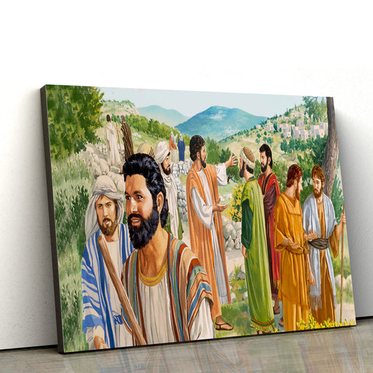 Jesus And Apostles 1 - Jesus Canvas Wall Art - Christian Wall Art