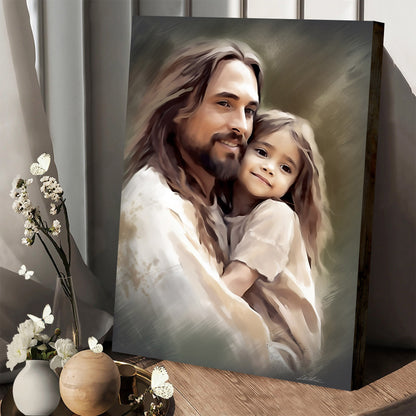 Jesus And His Daughter 1 - Canvas Pictures - Jesus Christ Canvas - Christian Wall Art