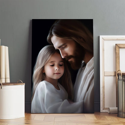 Jesus And His Daughter 3 - Canvas Pictures - Jesus Christ Canvas - Christian Wall Art