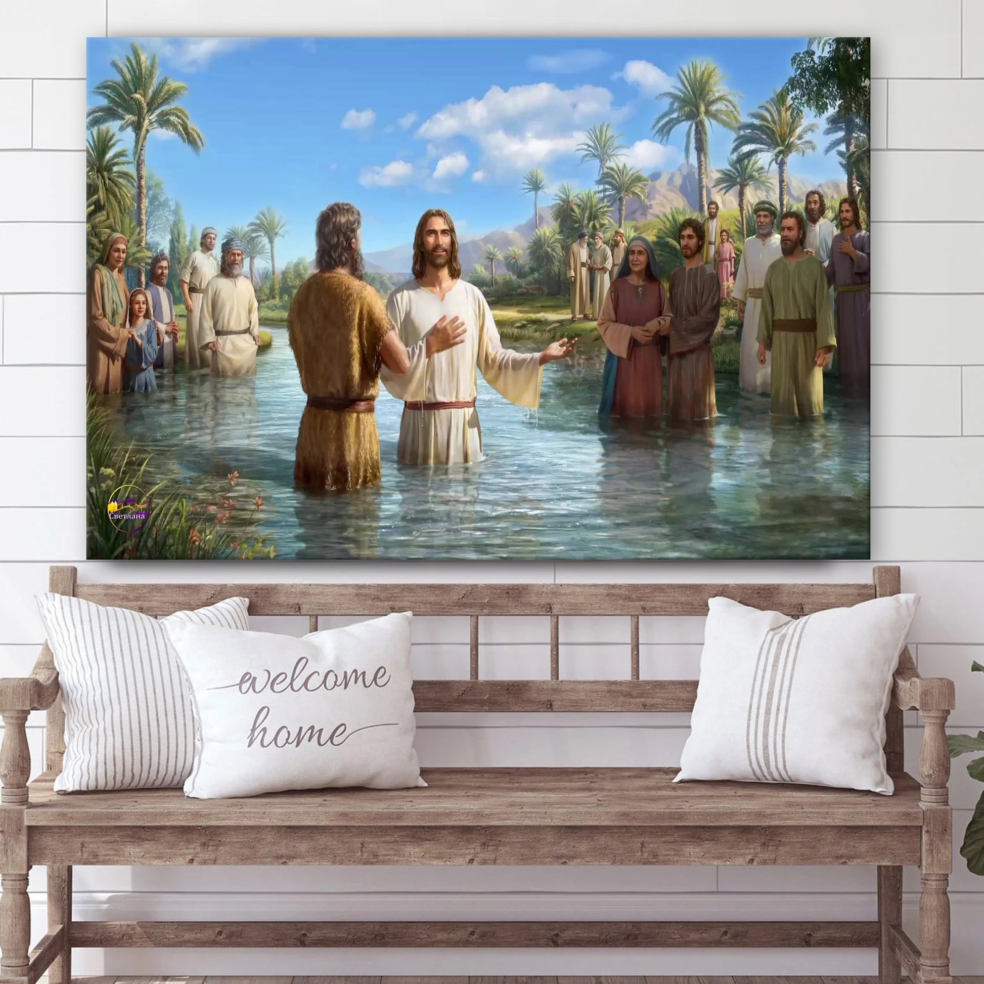 Jesus And His Disciples Canvas Pictures - Jesus Christ Canvas Art - Christian Wall Canvas