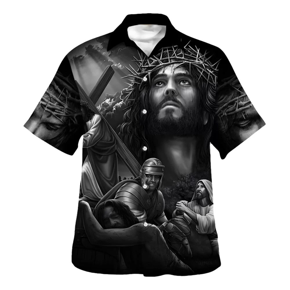 Jesus And His Warriors Are Fighting Hawaiian Shirt - Christian Hawaiian Shirt - Religious Hawaiian Shirts