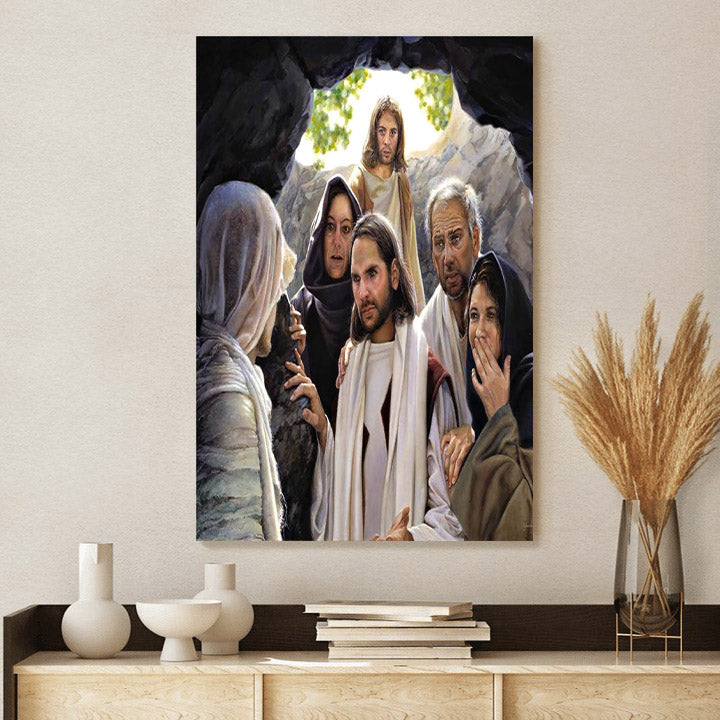 Jesus And Lazarus - Canvas Pictures - Jesus Canvas Art - Christian Wall Art