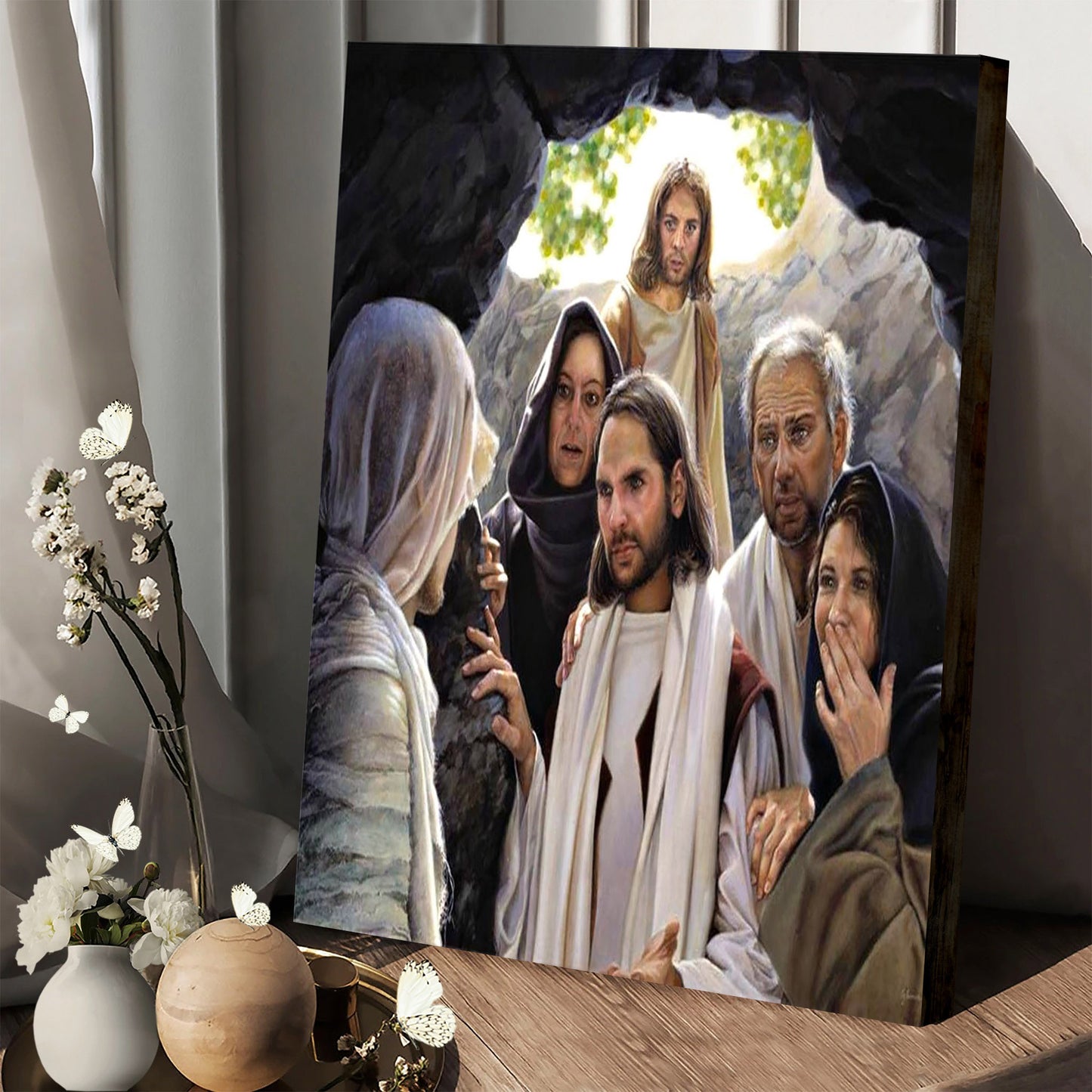 Jesus And Lazarus - Canvas Pictures - Jesus Canvas Art - Christian Wall Art