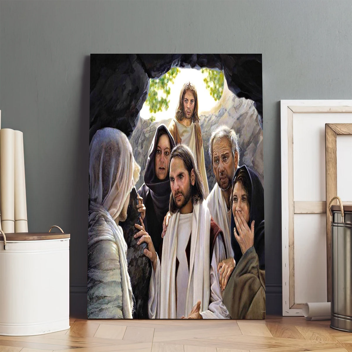 Jesus And Lazarus - Canvas Pictures - Jesus Canvas Art - Christian Wall Art